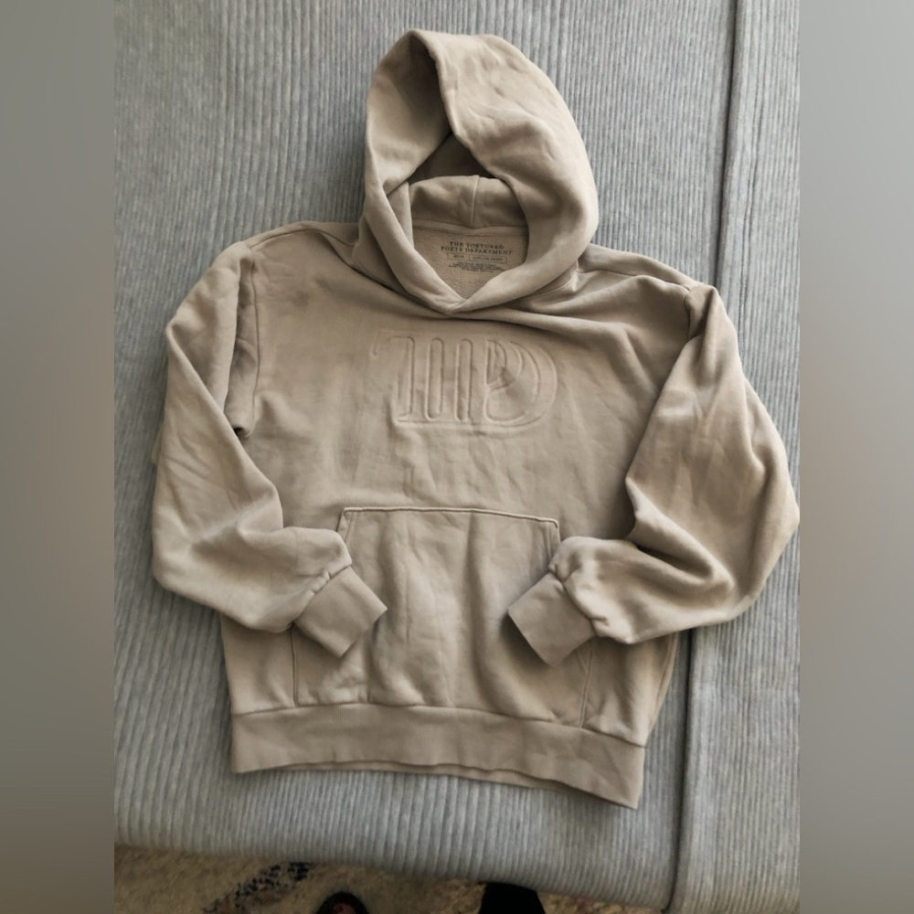 TTPD Women's Beige Hoodie Sweatshirt